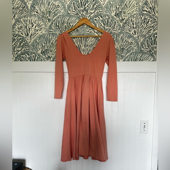 Pink KristinIt Pina Ballet Dress Knee Length, V-neck, in Women’s Small - Picture 5 of 5